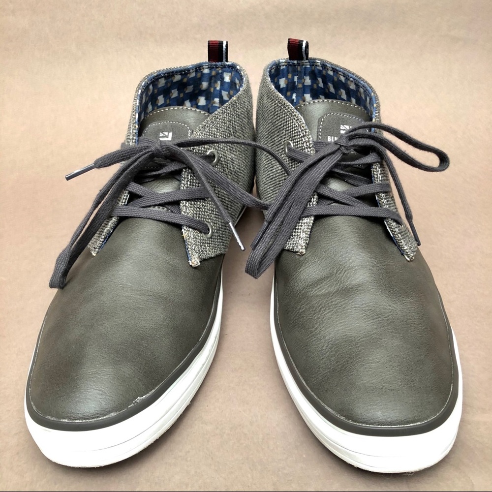 Ben Sherman Preston Chukka Sneaker Tan Denim Print
